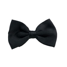Classic Basic Black Bow Tie Bowtie Formal Prom Wedding Glam
