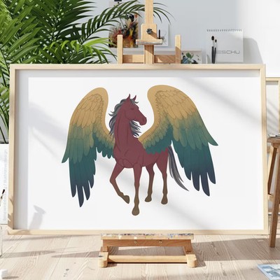 Pegasus Fabelwesen v3 Schablone Malen Wand Deko NEU