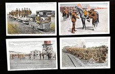 US Army Training Camp Pike Arkansas Cavalry Supply Train Soldiers 1910