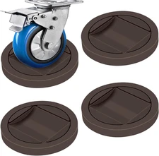 Bed Stoppers to Prevent Sliding - 4 Pack Furniture Wheel Stopper for Hardwood Fl