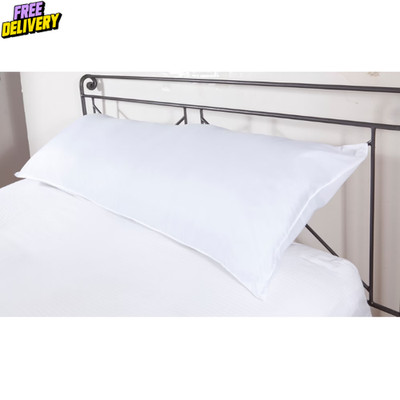 Mainstays Body Pillow - 20''x 54'', White, Microfiber, Hypoallergenic