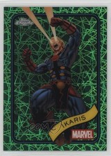 2025 Topps Chrome Marvel Comics Hulk Green Lazer Refractor 40/99 Ikaris #76 9cf