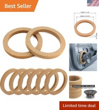 Portable 6.5 Inch Speaker Spacer Rings - 8-Pack MDF for Audio Customization