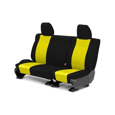 For Nissan Maxima 02-03 NeoSupreme 2nd Row Black & Yellow Custom Seat Covers