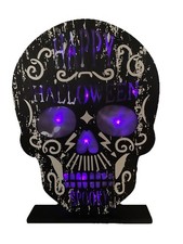 Halloween Haunting Skull Light Up Spooky Table Top Display Prop Party Decor