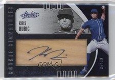 2021 Absolute Rookie Baseball Material Signatures Wood /50 Kris Bubic Auto 0b2