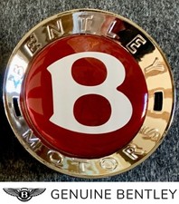 BENTLEY GT/GTC E SPERONE VOLANTE CROMATO RUOTA MOZZO CENTRALE TAPPO DISTINTIVO LOGO B