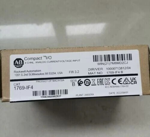 New Factory Sealed Allen bradley 1769-IF4 SER B CompactLogix 4-Ch Input Module - Picture 3 of 6