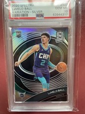 2020-21 Panini Spectra #102 Variation - Silver LaMelo Ball Gem Mint 10!