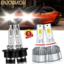 LED Headlights Kit Combo Bulbs High Low Beam HID For Nissan Maxima 2002-2015