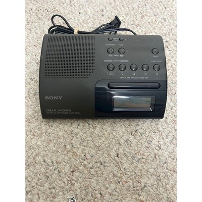 Sony Dream Machine FM/AM PLL Synthesized Clock Radio Alarm Snooze Sleep Timer