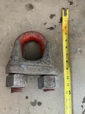 Crosby 2" Wire Cable Rope Clip / Clamp G-450 Red U-Bolt 2 Inch