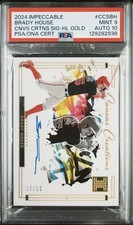 2024 Panini Impeccable - Canvas Creations 2024 Brady House #CCS-44 Holo Gold /10