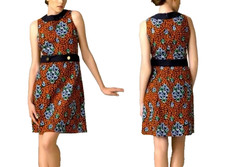 Tory Burch Melanie Linen Floral Print Shift Dress Size 6 Sleeveless Career Fall
