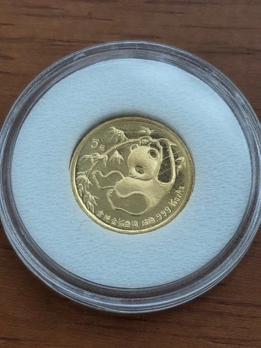 1985 Chinese Gold Panda 1/20 oz — photo from the most recent tracked eBay sale