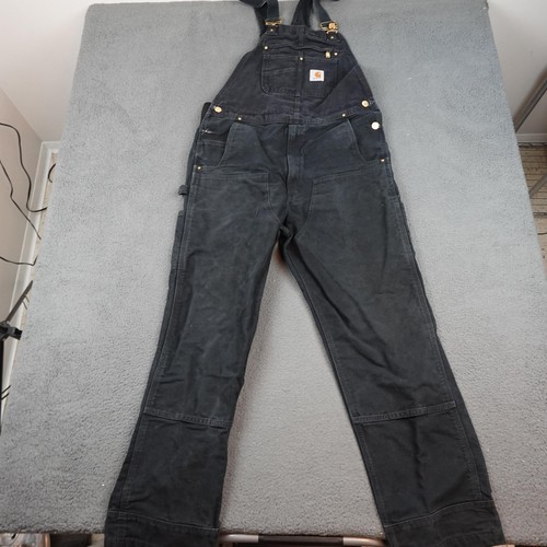 Carhartt Overalls Mens 36x34 Canvas Double Knee Workwear Utility 102776-001