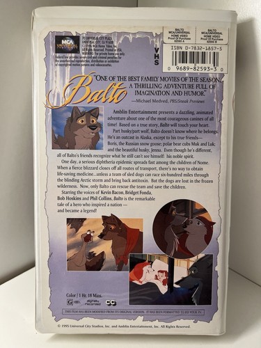 Balto (VHS, 1999, Clamshell) - Picture 2 of 4