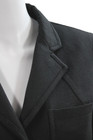Burberry Womens Cotton Wool Button Down Blazer Black Size 2 — photo 2