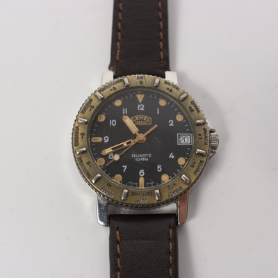 Camel Trophy Adventure Watch Vintage Quartz Swiss Made Stainless Steel