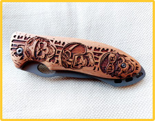 Coltello chiudibile x bushcraft, campeggio, escursionismo, caccia. Folding Knife