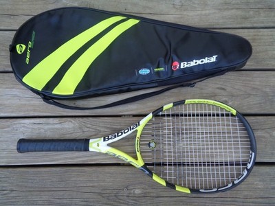 BABOLAT AERO PRO DRIVE TENNIS RACKET + CASE - 4 1/4'' GRIP - 100 sq. in - DAMPNER