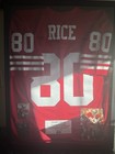 Vintage San Francisco 49ers Jerry Rice Jersey Framed Case