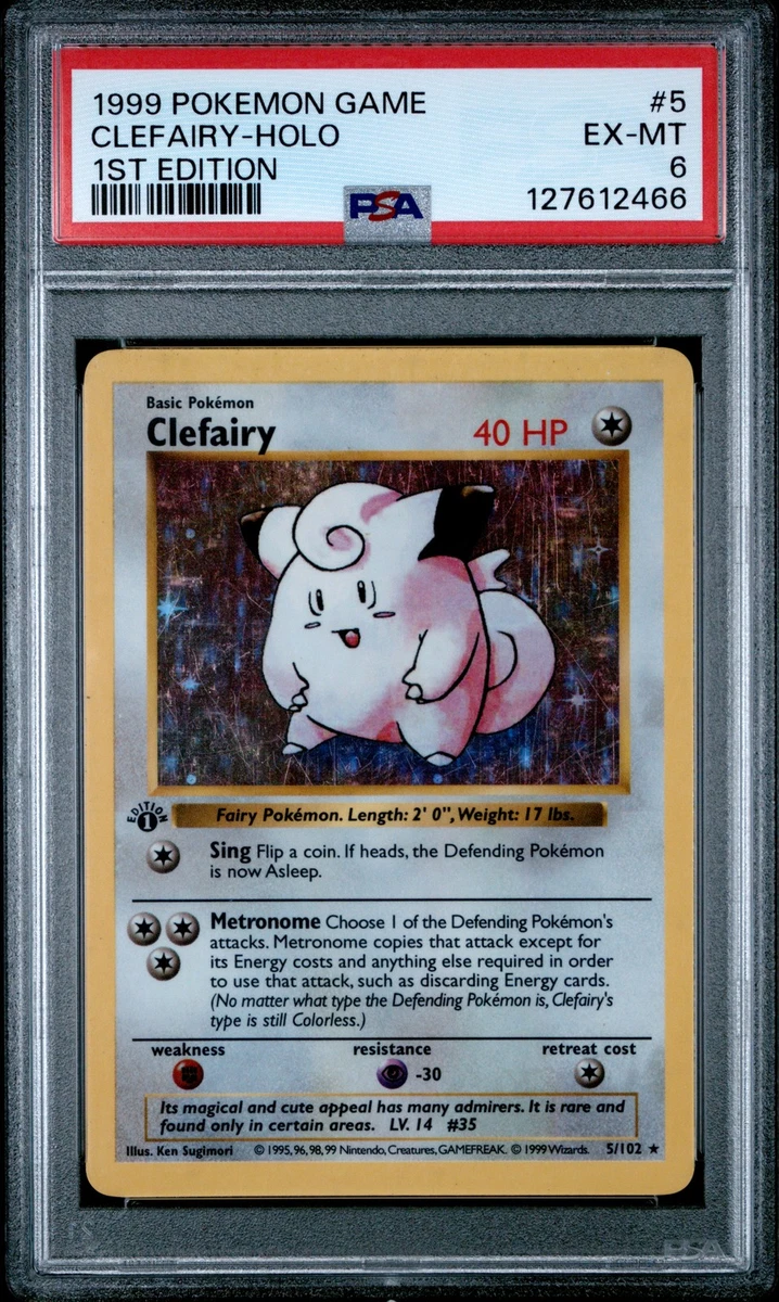 Pokémon TCG Base Set Grade 6 English Collectible Individual Card