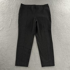 J. Jill Womens Pants Gray Size Large Ponte Slim Leg Pull On Viscose Blend