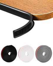 JSIWOTH U-Shape Black TPE Edge Banding 16.4Ft 1.0 in x 16.4 FT,