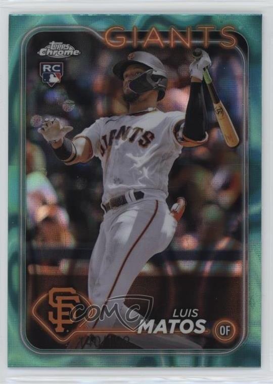 2024 Topps Chrome Aqua Lava Refractor 140/199 Luis Matos #270 11o2