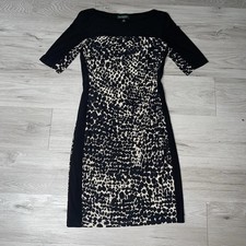 Lauren Ralph Lauren Dress 8 Leopard Sheath Business Casual Designer Quiet Luxury