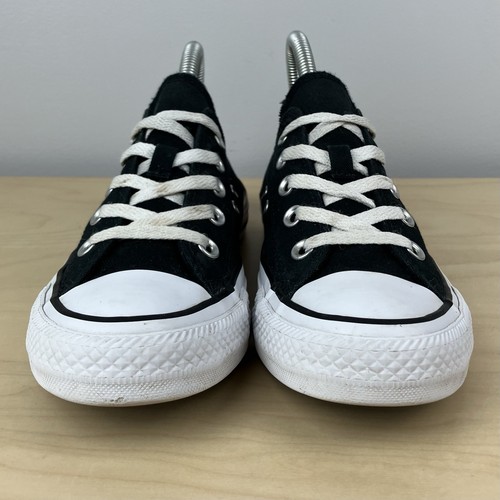 Converse Women’s Size 6.0 All Star Chuck Taylor Low Top Black & White Shoes - Picture 5 of 11