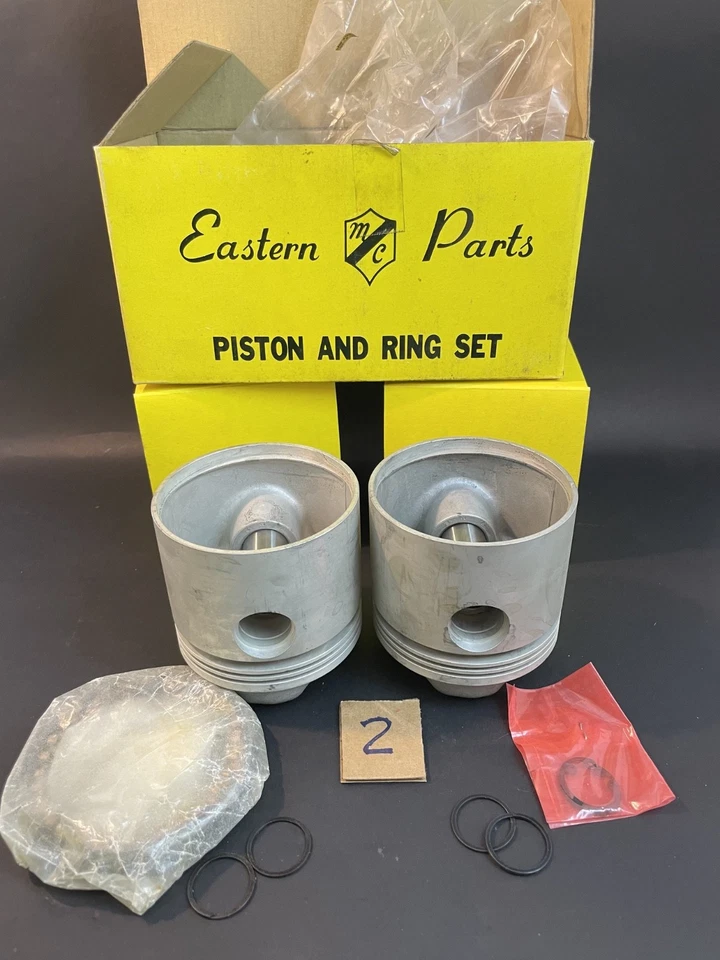 Juego de 1000 pistones Eastern MC Parts Harley Sportster E-816 .010 talla 9:1 compuesto Nuevo de Lote Antiguo Foto 2 de 4