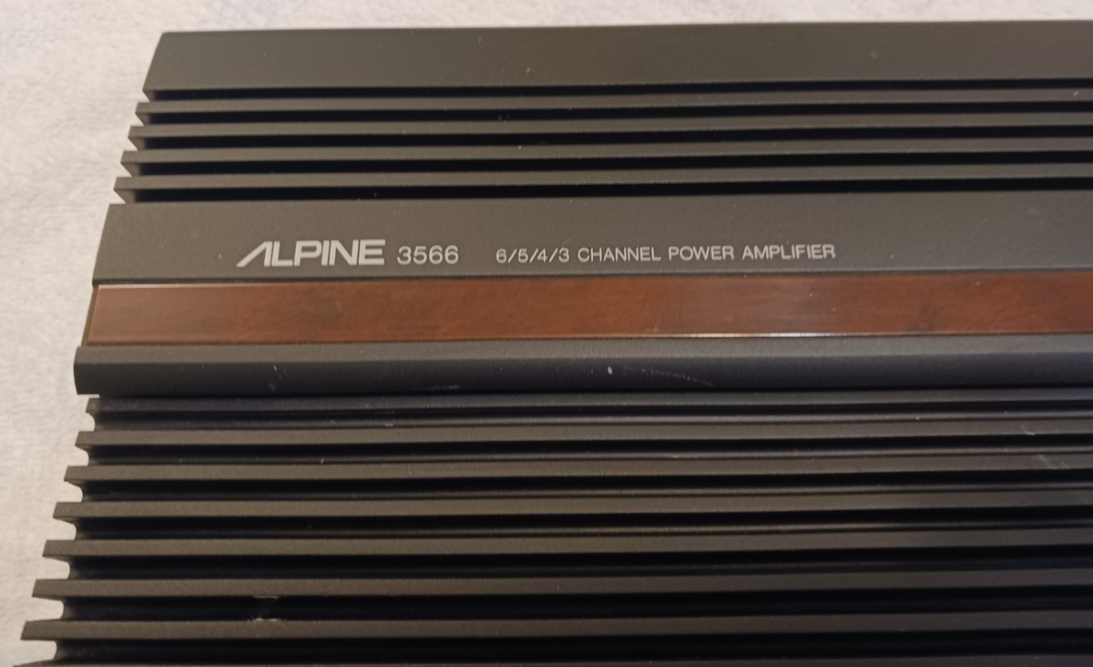 Old School Alpine 3566 Sound Quality 6 Channel Amp Made in Japan