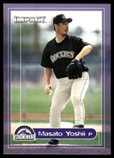 Masato Yoshii 2000 Fleer Impact #75 Rockies MLB READ FREE SHIPPING AutographDen
