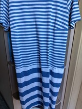 damen kleid; gr. 50, im maritimen Look; länge: midi