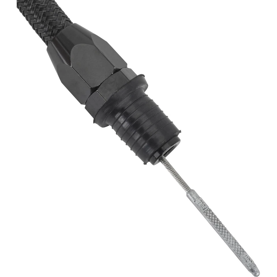 Varilla de medición de transmisión flexible GM 4L60E, montaje en firewall, SS Foto 3 de 4