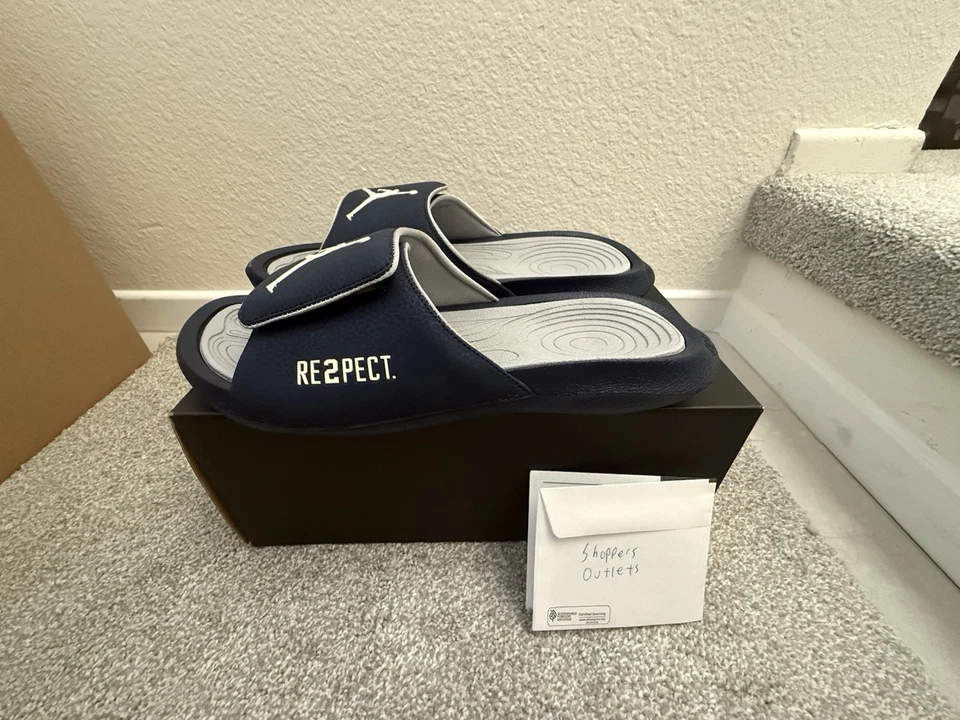 Jordan Hydro 6 Re2pect Slides Derek Jeter DS NUEVO EN CAJA EE. UU. Para hombres Talla 11 OBO Foto 4 de 4