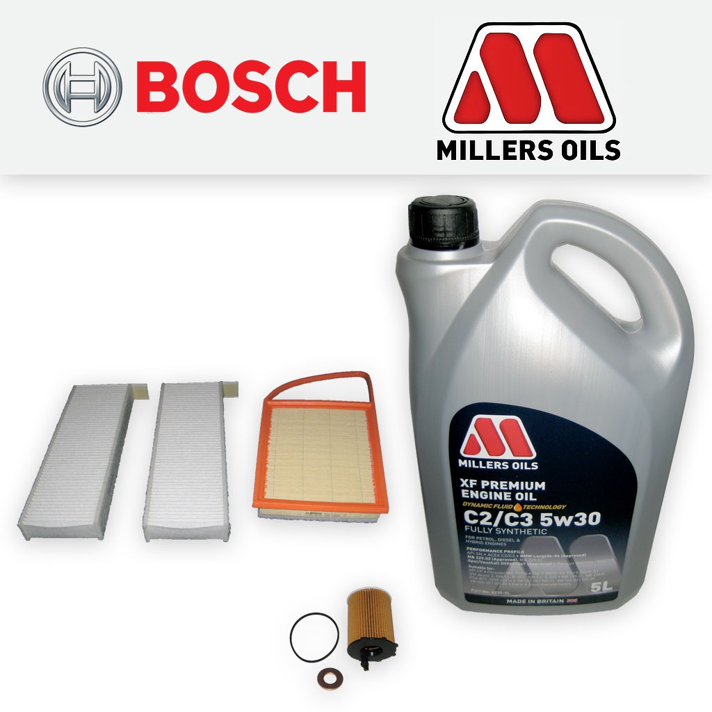 Peugeot 3008 1.6 HDi DV6C 2010-2016 Service kit - Oil Air Cabin Filters + XF Oil
