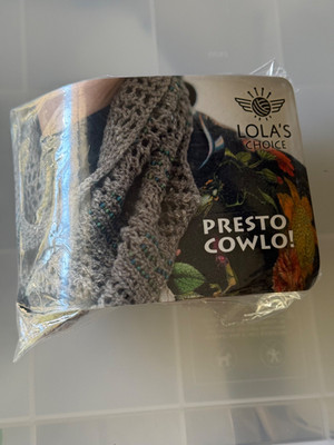 LAURA NELKIN DESIGNS  PRESTO COWL  KNITTING KIT  GREEN