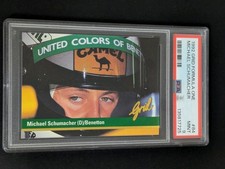 1992 Grid Formula One Racing #84 Michael Schumacher RC Rookie PSA 9 COME NUOVO