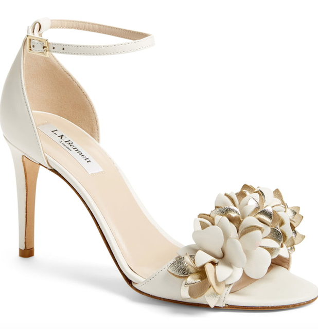 lk bennett gold sandals