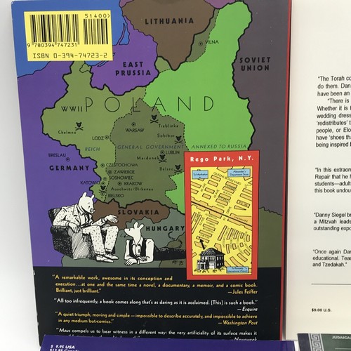 Lote de 4 libros para ser judío estrellas deportivas judías Maus Spiegelman Siegel Rabbi Chait - Imagen 5 de 12