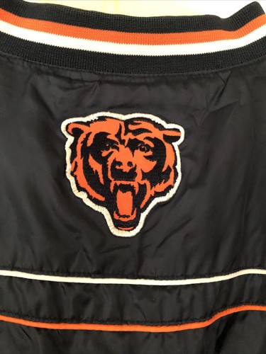 G III APPAREL NFL Chicago Bears Football team satin Logo lined jacket shirt L - Picture 8 of 11