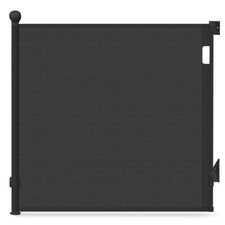 VOUNOT Retractable Stair Gate for Baby, Mesh Dog Gate Extend to 180cm, Black
