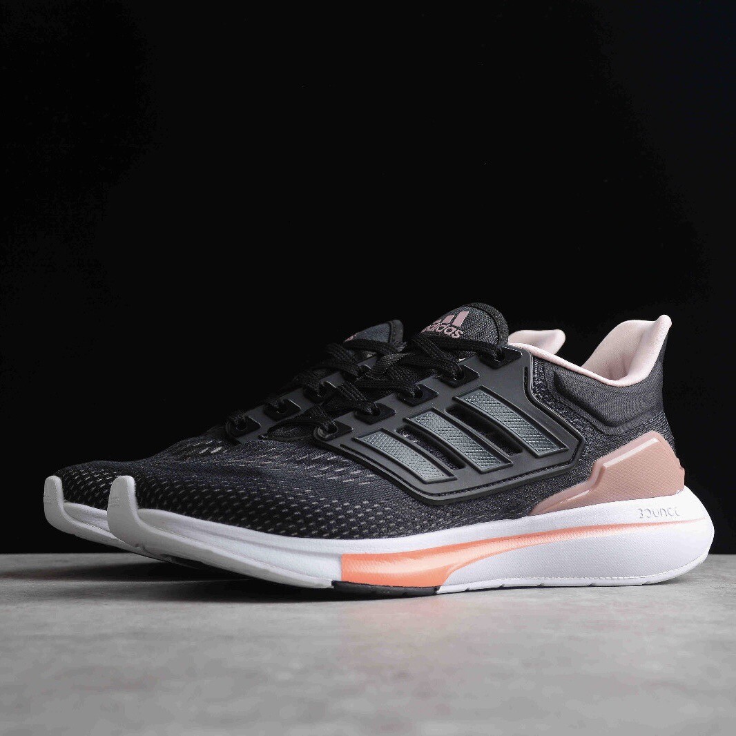 Зимние женские кроссовки Adidas EQ21 Run для бега Черные кроссовки #589