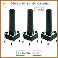 Micro pulsante a saldare 4 pin mini pulsanti per circuito stampato pcb 6x6 12V