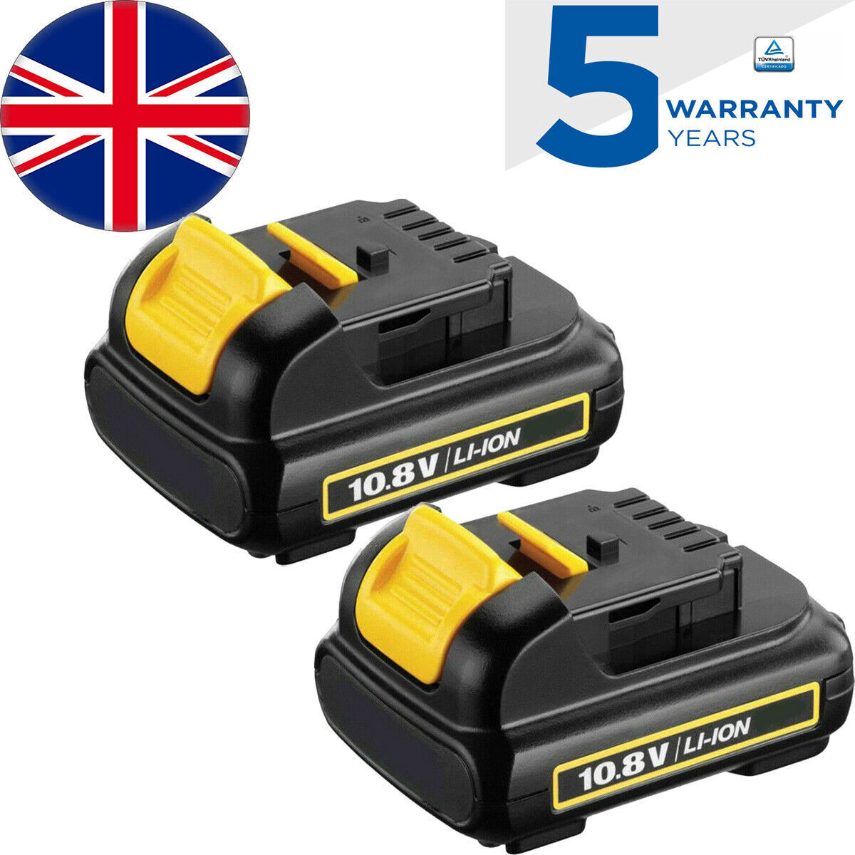 Batterie Compatible Dewalt DCB120/DCB121 - 10.8V 1500mAh - Marque Visiodirect