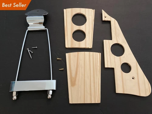 Guitar Trapeze Tailpiece unfinished wood Pickguard Gibson Epiphone Les Paul ES