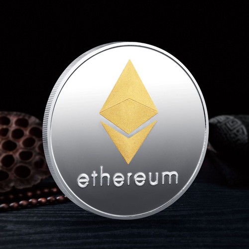 Gift Commemorative Coin Metal Novelty Ethereum Coin Crypto Collection ETH Coin - Picture 2 of 7